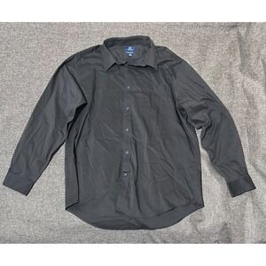 George Classic Fit Men's XL 46-48 Black Long Sleeve Shirt